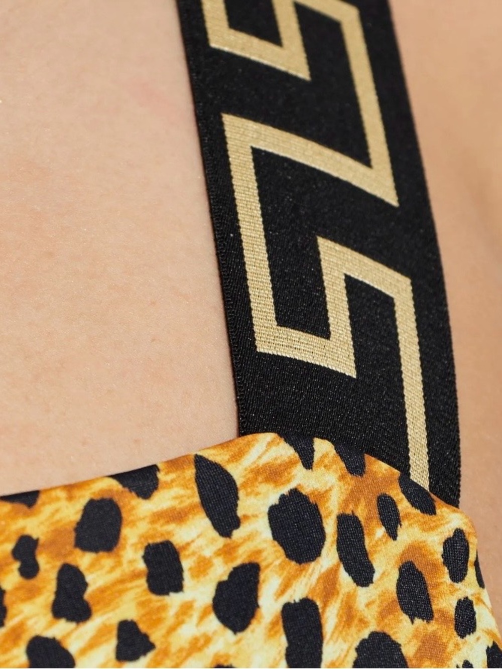 VERSACE Greca cheetah printed swimsuit - Picture 4 of 4